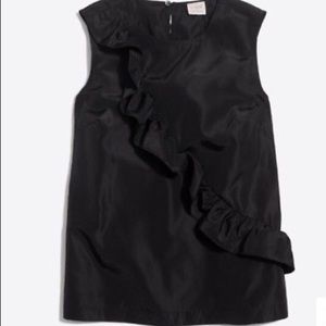 J. Crew Black Sleeveless Blouse